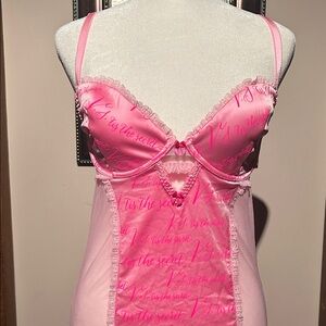 Victoria's Secret Pink Lace Chemise